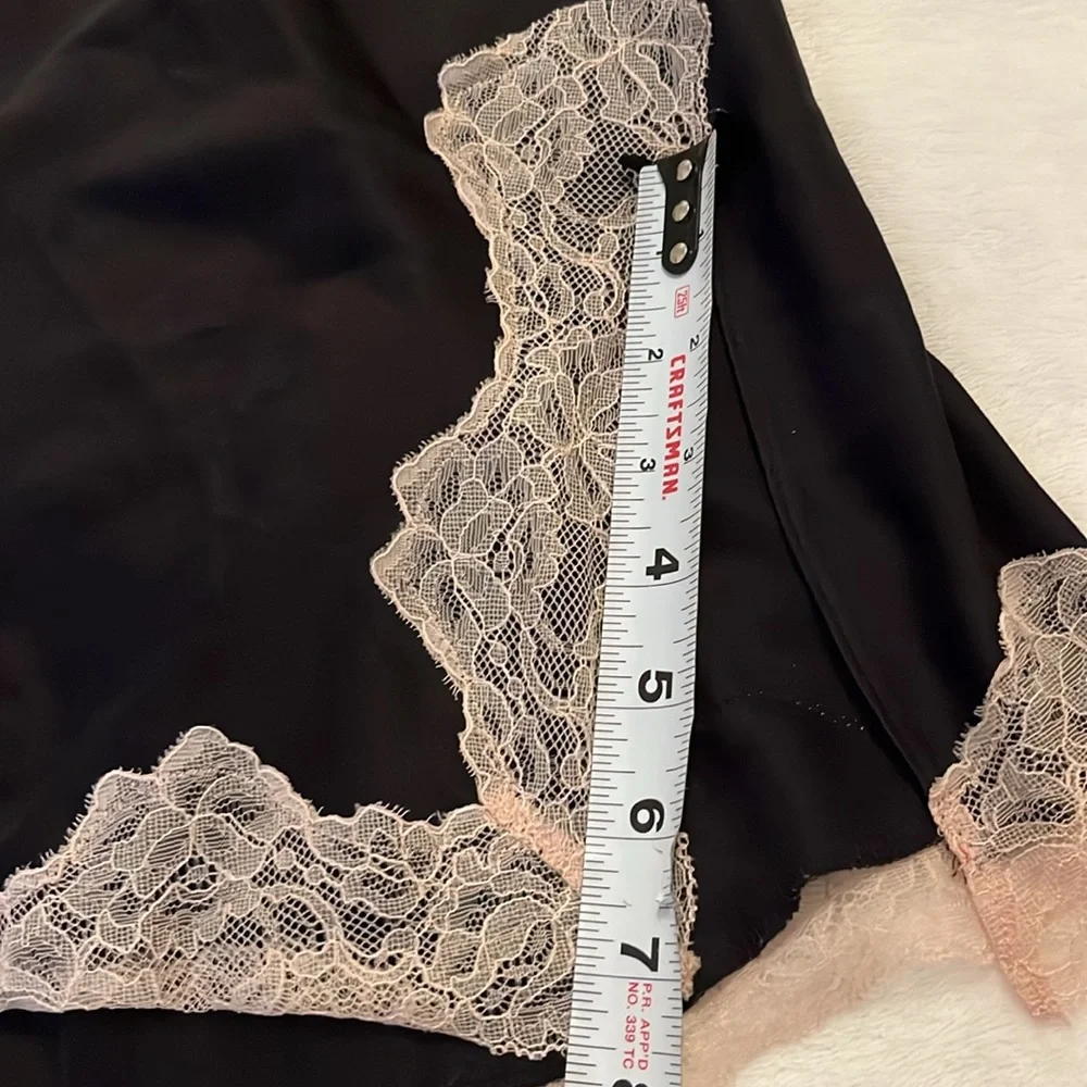 Ann Summers Lace Trim Slip Dress Nightie Chemise Sleep Dress XS
